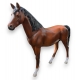 Cheval brun en résine