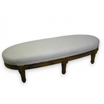 Tabouret ovale style Louis XVI