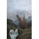 Tableau "Montagnes" signé GODCHAUX