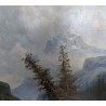 Tableau \"Montagnes\" signé GODCHAUX