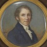 Miniature \"Homme en veste bleue\" signée I CARRERA