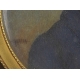Miniature "Homme en veste bleue" signée I CARRERA