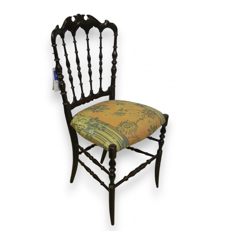 Napoleon III chair upholstered in fabric at  Moinat SA  - Antiques and home décor