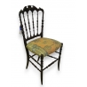 Chaise Napoléon III recouverte de tissu