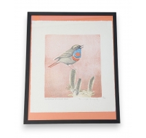 Lithographie "Gorge bleue" signée COSANDEY