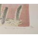 Lithographie "Gorge bleue" signée COSANDEY