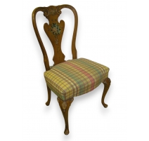Chaise "Queen Anne", décor peint