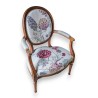 Fauteuil Louis XVI à médaillon
