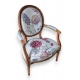 Fauteuil Louis XVI à médaillon