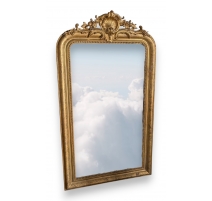 Miroir Napoléon III doré