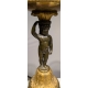Paire de jardinières de table en bronze aux Puttos