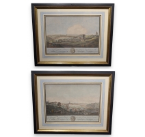 Paire de copies de gravures de CURTY