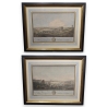 Paire de copies de gravures de CURTY