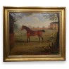 Tableau \"Cheval\" signé G. COLE