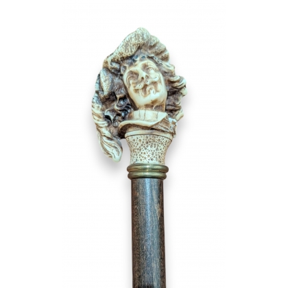 "William Shakespeare" walking stick with a knob