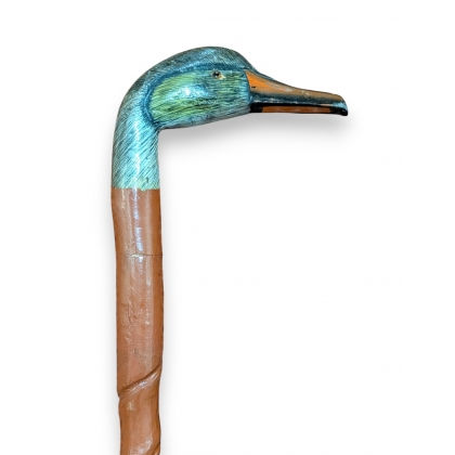 "Duck's Head" single-piece walking stick