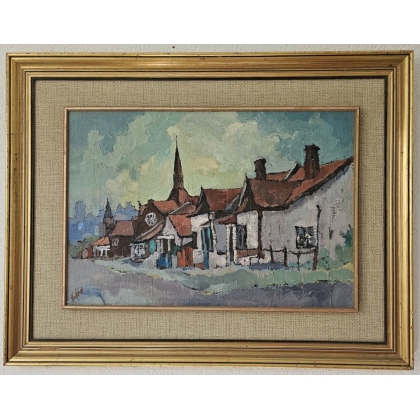 Painting entitled ‘Village’ by HOEFSLOOT