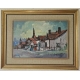 Tableau "Village" signé HOEFSLOOT