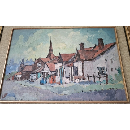Painting entitled ‘Village’ by HOEFSLOOT