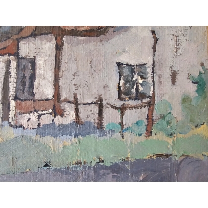 Painting entitled ‘Village’ by HOEFSLOOT