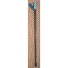 Pewter walking stick with a knob at the top