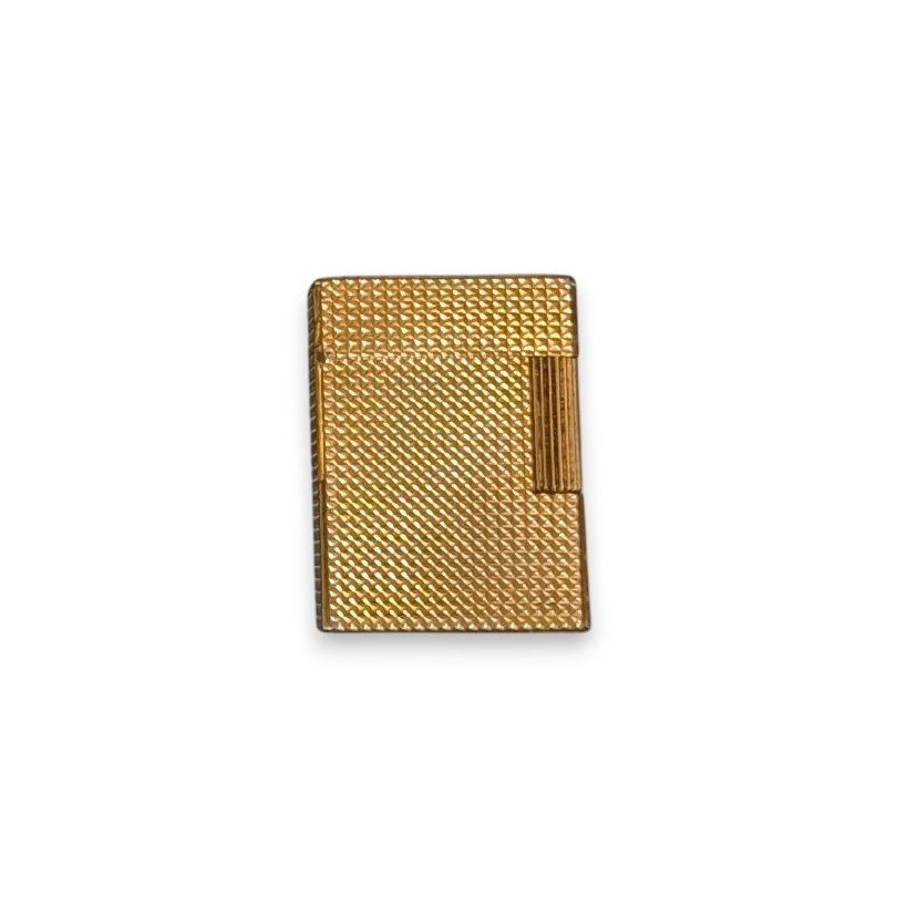Briquet plaqué or à décor guilloché DUPONT