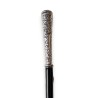 Canne avec pommeau argenté gravé arabesque