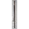 Canne avec pommeau argenté gravé arabesque