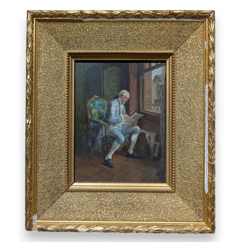 Tableau \"Acquisition normale\" signé GRISON