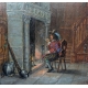 Tableau "Mousquetaire à la cheminée" signé ROTH