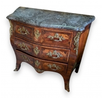 Commode Louis XV en bois de rose