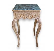 Sellette carrée Louis XV dorée