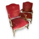 Paire de fauteuils style Régence dorés