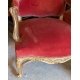 Paire de fauteuils style Régence dorés