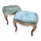 Paire de tabourets Louis XV dorés