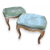 Paire de tabourets Louis XV dorés