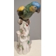 Paire de perroquets en porcelaine