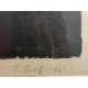 Gravure "Pierrot" signée E. GRAF 1961