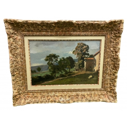 Tableau \"Cabié\" signé HARPIGNIES
