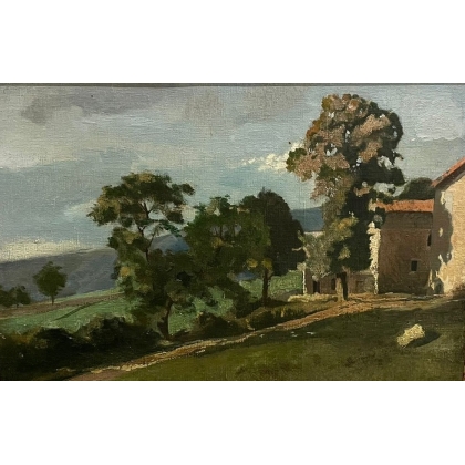 Tableau \"Cabié\" signé HARPIGNIES