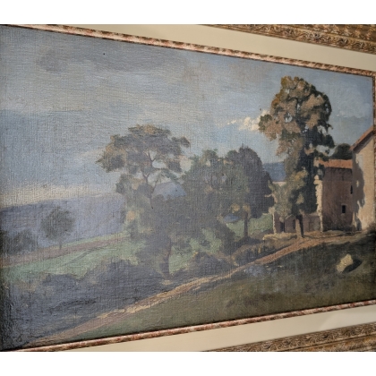 Tableau \"Cabié\" signé HARPIGNIES