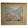 Tableau \"Sierre\" signé Maurice MATHEY