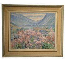 Tableau "Sierre" signé Maurice MATHEY