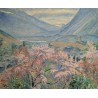 Tableau \"Sierre\" signé Maurice MATHEY