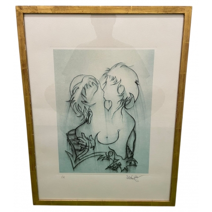 Lithograph entitled "Couple", signed ARCHIGUILLE