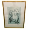 Lithographie "Couple" signée ARCHIGUILLE