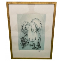 Lithographie "Couple" signée ARCHIGUILLE