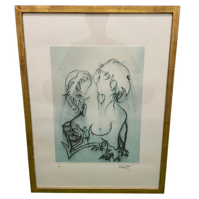 Lithographie "Couple" signée ARCHIGUILLE
