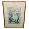 Lithographie "Couple" signée ARCHIGUILLE