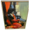 Tableau "Abstrait" signé M. GALLI 71